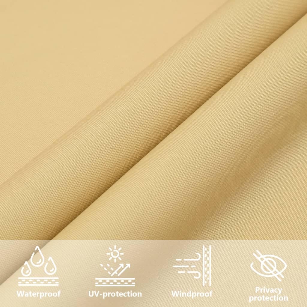 Balkonscherm 75x400 cm 100% oxford polyester zandkleurig