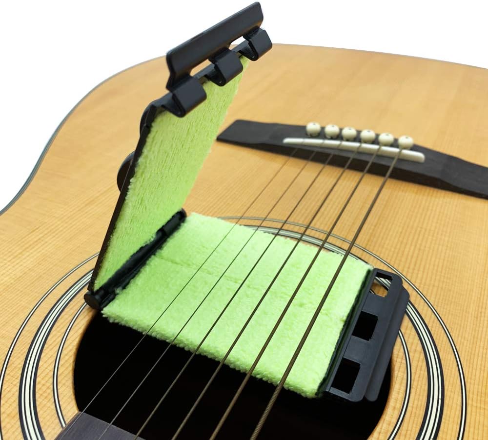 Alnicov Guitar String Cleaner Pack of 2，Guitar Fretboard Cleaner,String Scrubber for Guitar Bass Mandolin Ukulele,Light Green