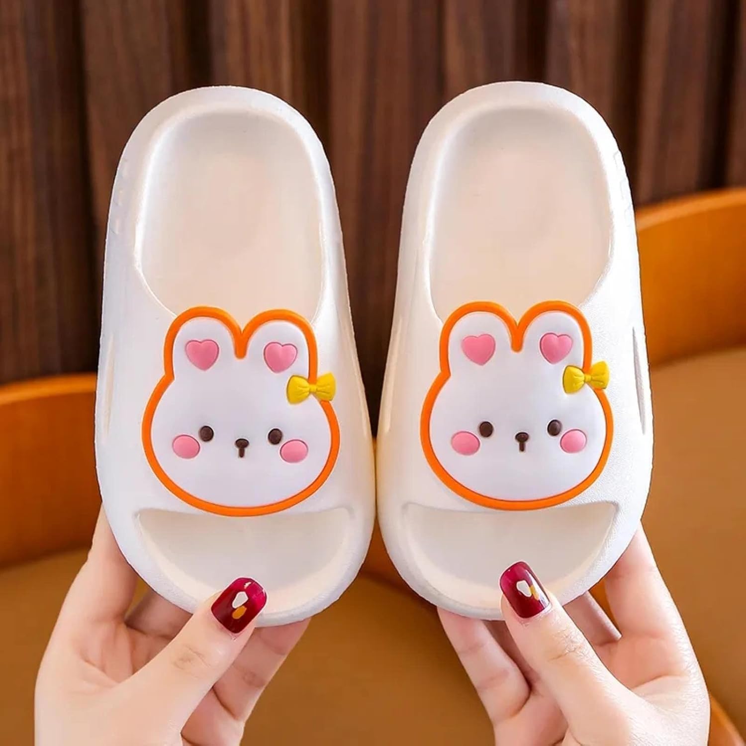 Kids Slippers Purple Slippers Children and Girls are The Only Cloud Shoes in Summer, Children's Slippers in Summer, Pink, 35-36 (Insole 22cm)