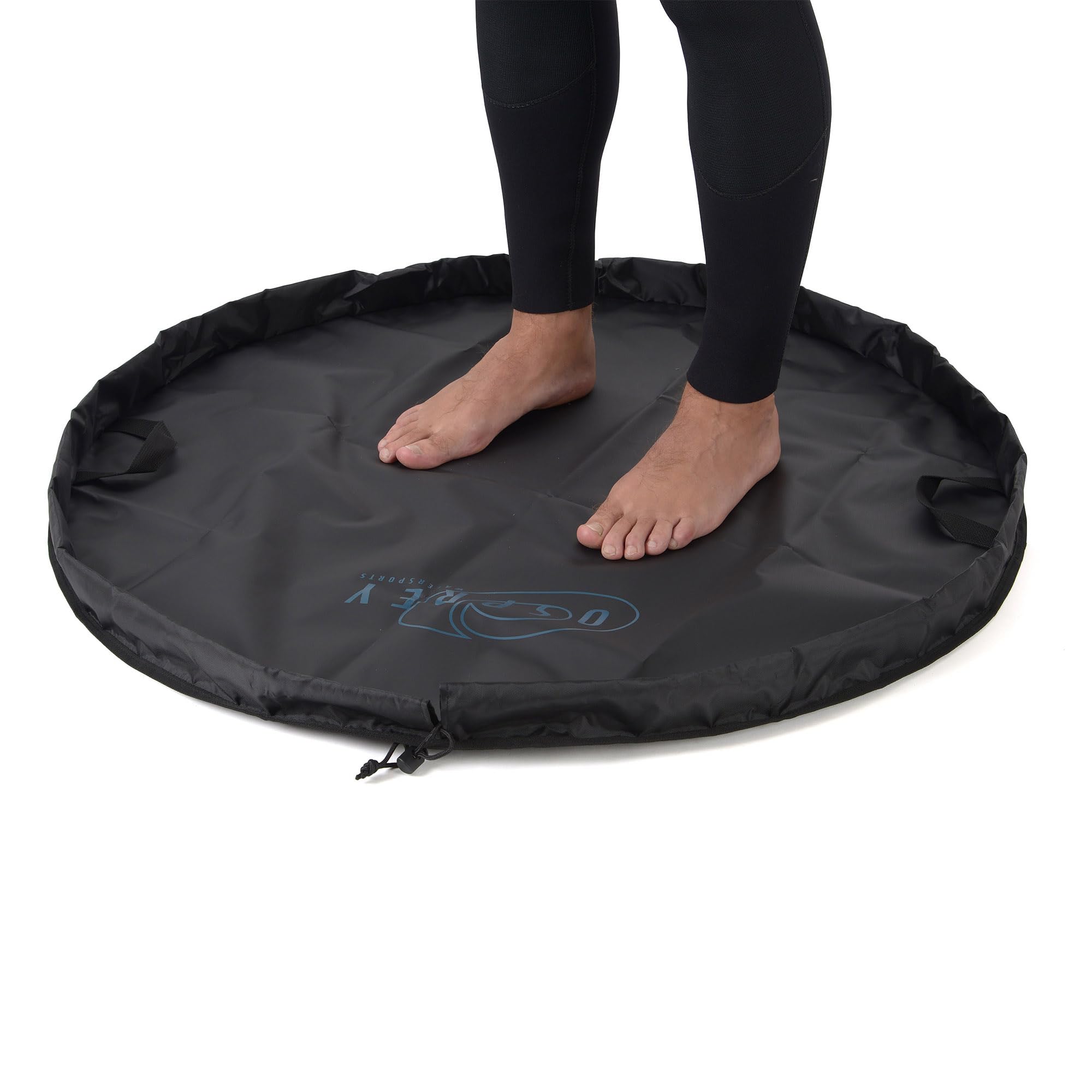 Osprey Wetsuit Wickelunterlage | wasserdichte Outdoor-Wickeltasche, tragbar, faltbar und wasserabweisend, Reisetasche, Schwarz, Einheitsgröße