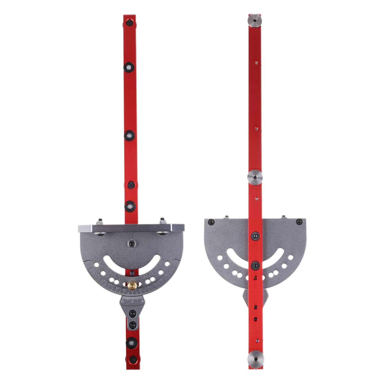 Regla de mesa de carpintero con valla de 400 mm y tope ajustable adecuado para banda de mesa de acero