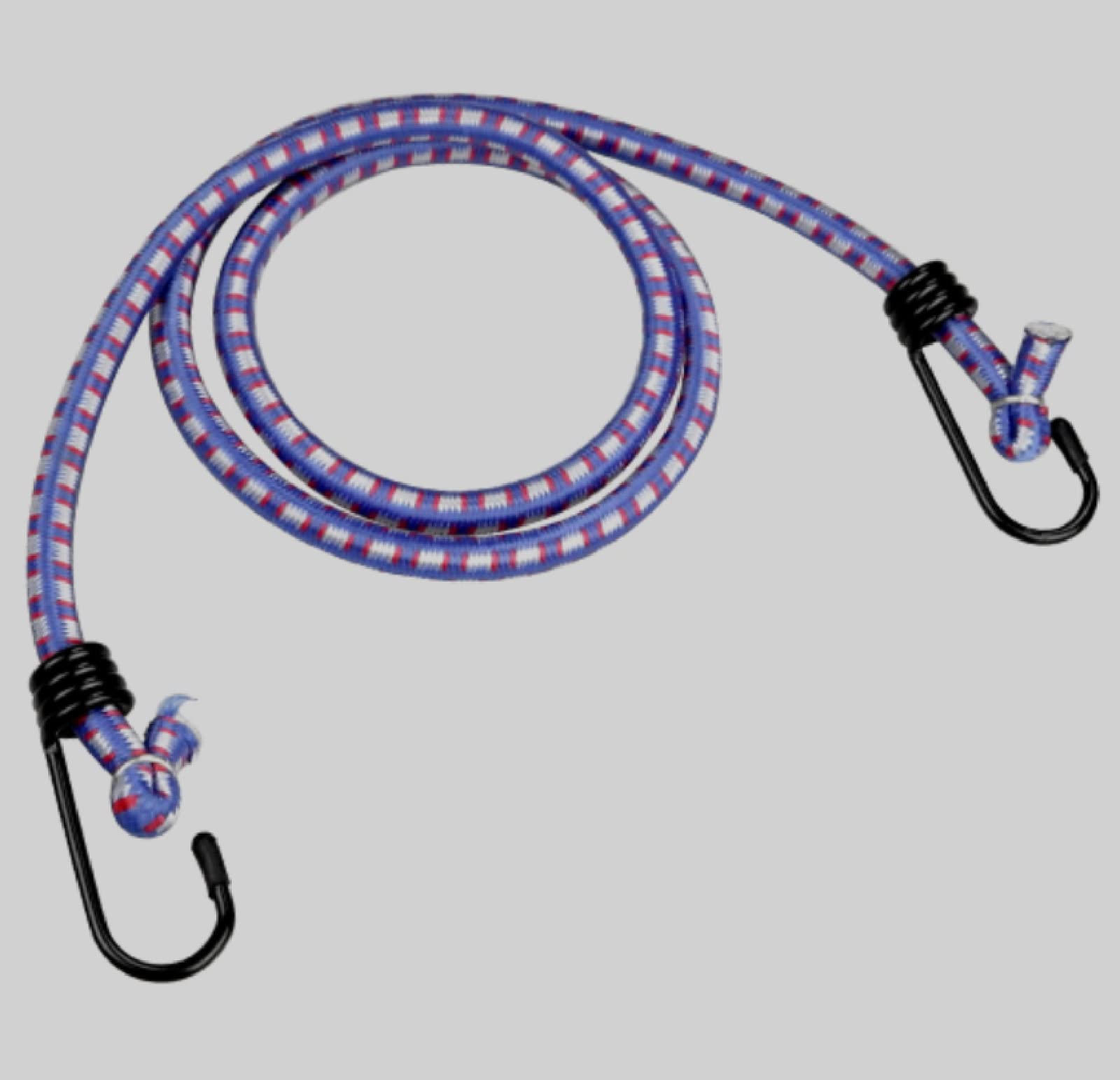 Combinazione di 8 pezzi, corda elastica alta con gancio in metallo, corda elastica per bagagli, 4 lunghezze