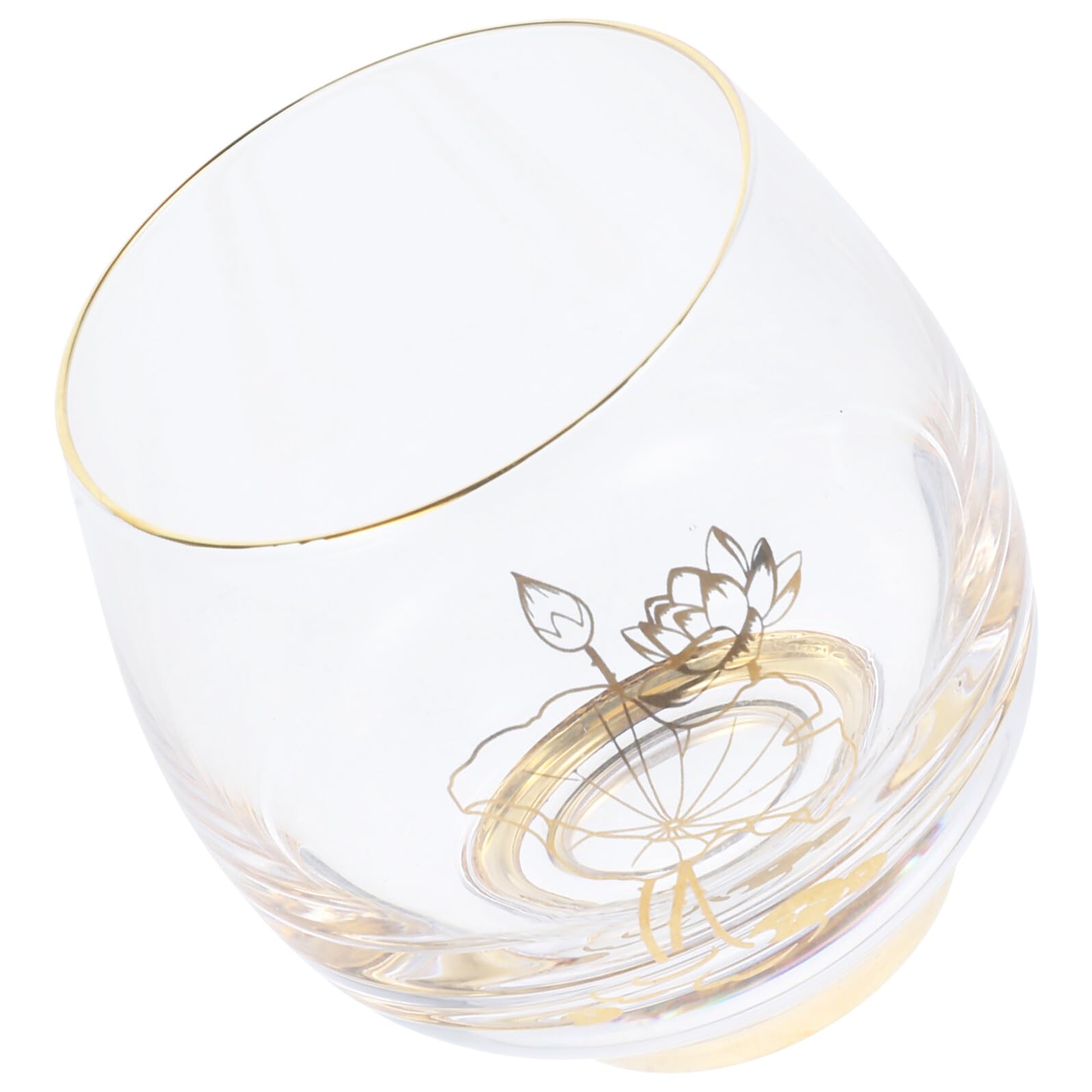 Gadpiparty Bicchiere in Vetro Decorato per Whisky e Tè Tazza da Bar e Casa Resistente e Versatile per Caffè Latte Acqua e Bevande per Uso Domestico e Professionale