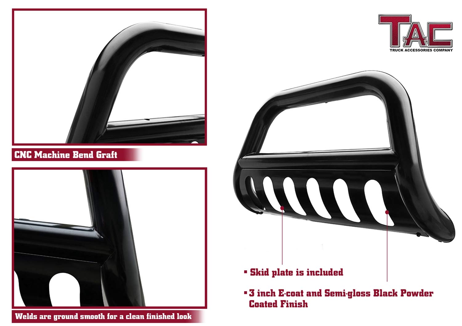 TAC Bull Bar Fit 20112022 F150 Ecoboost (Exclude all F150 Raptor