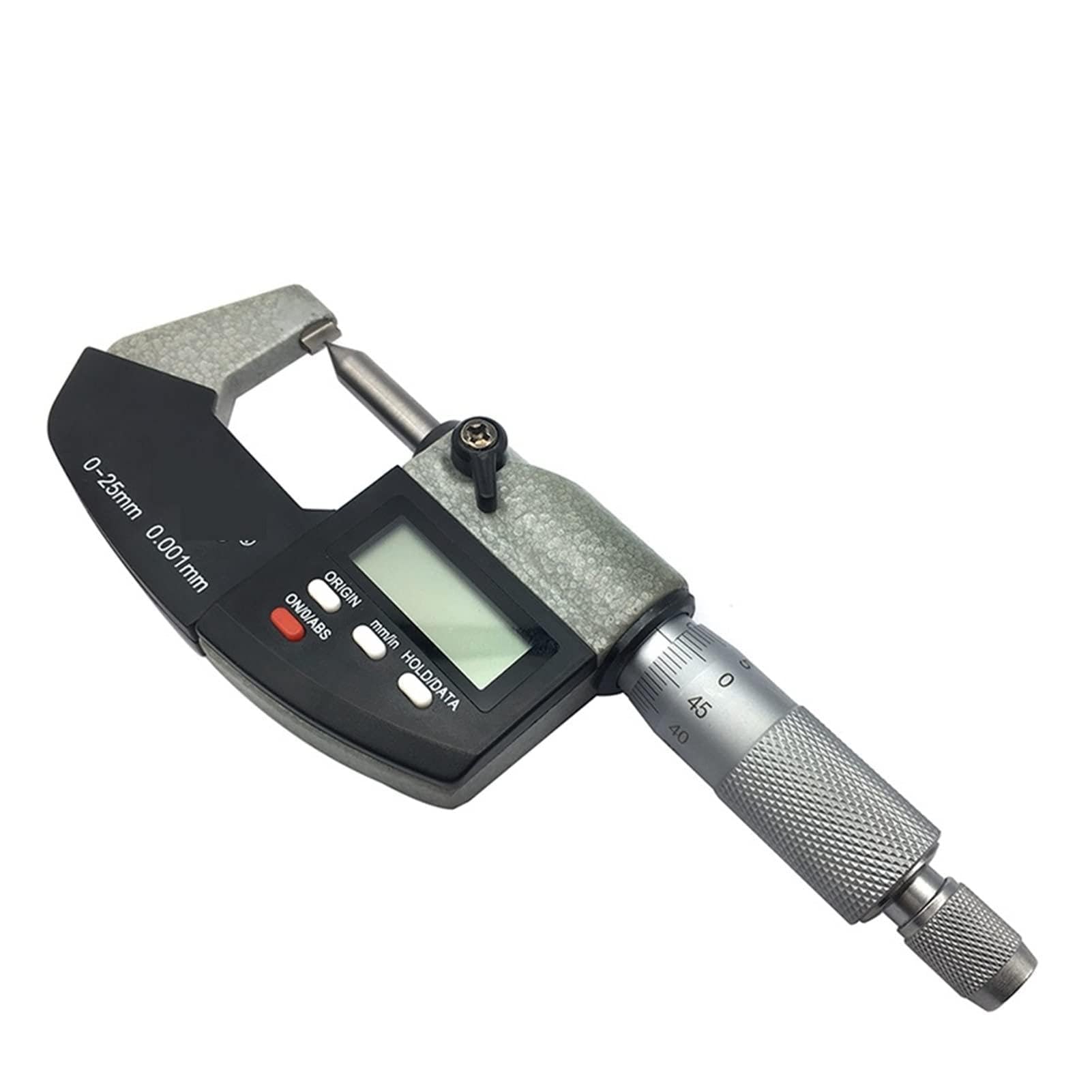 Micrómetro digital Herramienta de medición precisa 0-25mm 0.001mm Micrómetro exterior digital Micrómetro métrico externo Micrómetro herramientas de medición con caja