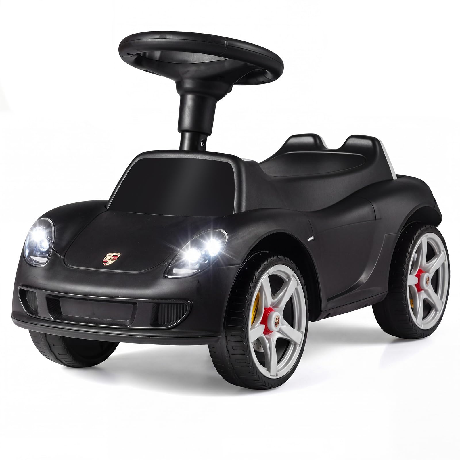 COSTWAY Porsche Licencjonowany samochód zjeżdżalniowy dla dzieci od 18