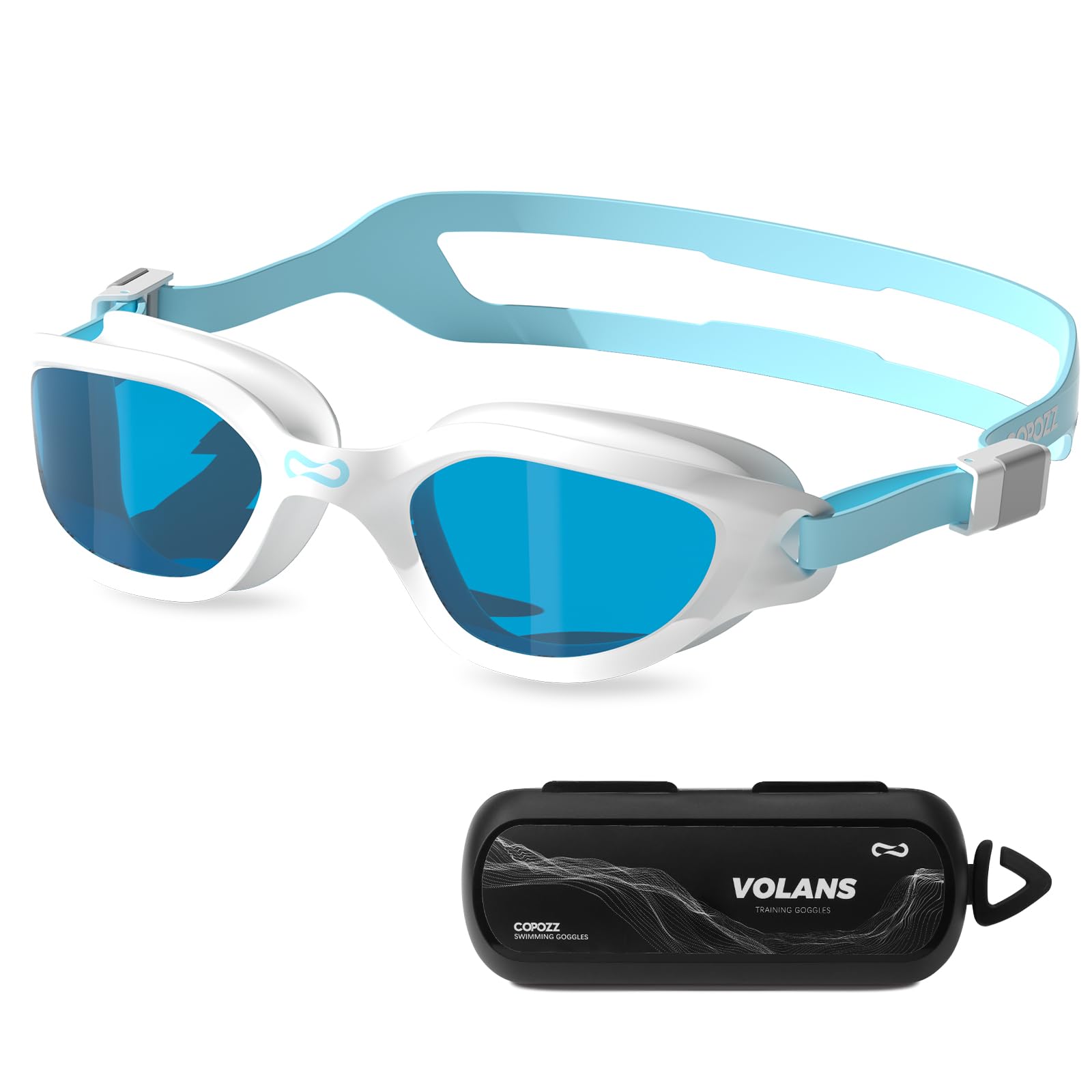 COPOZZ Swim Goggles Adult Women, Swimming Goggles for Women & Men, Anti-Fog No Leaking UV Protection for Adult