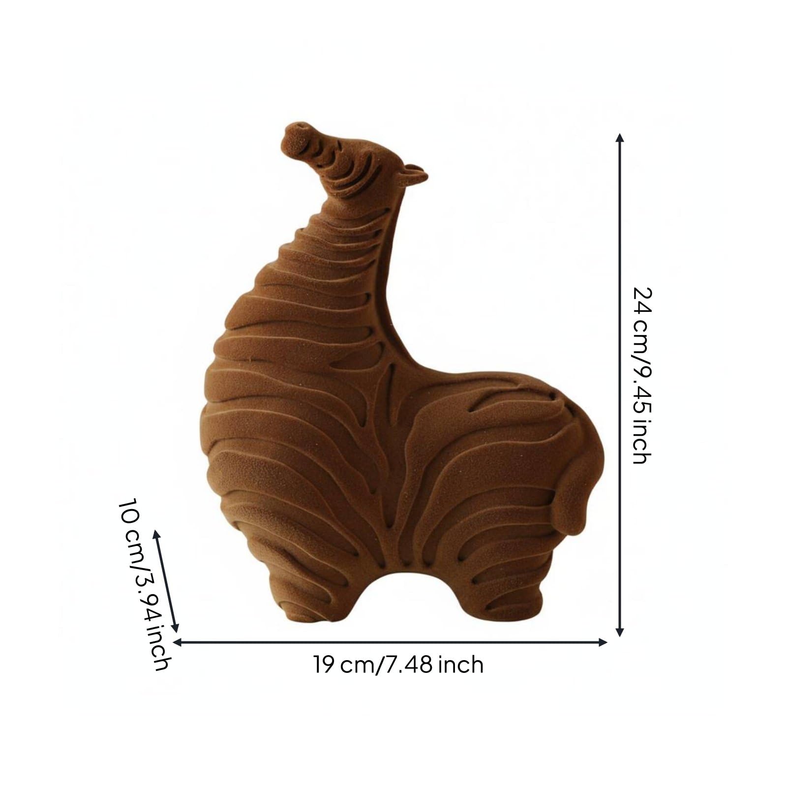 Colcolo Kinderzimmer Deko Figur Pferd Statue Ornament Skulptur Minimalistische Tierfigur mit Weichen Kurven Und Detailreicher Struktur für Kommode Schreibtisch Kinderzimmer Wohnzimmer Diele, Kaffee