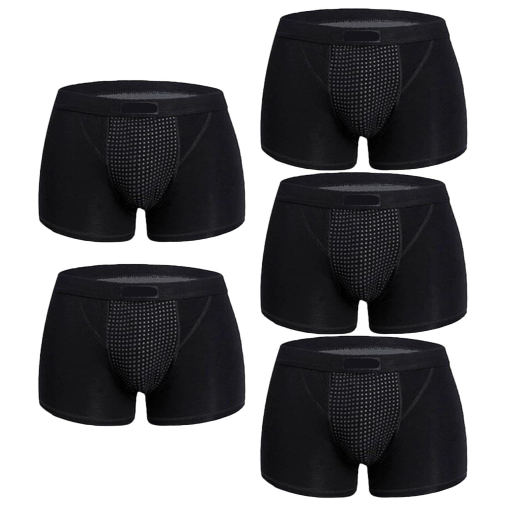 Calzoncillos tipo bóxer para hombre Gcroet transpirables pack de 5 piezas para el día a día 7