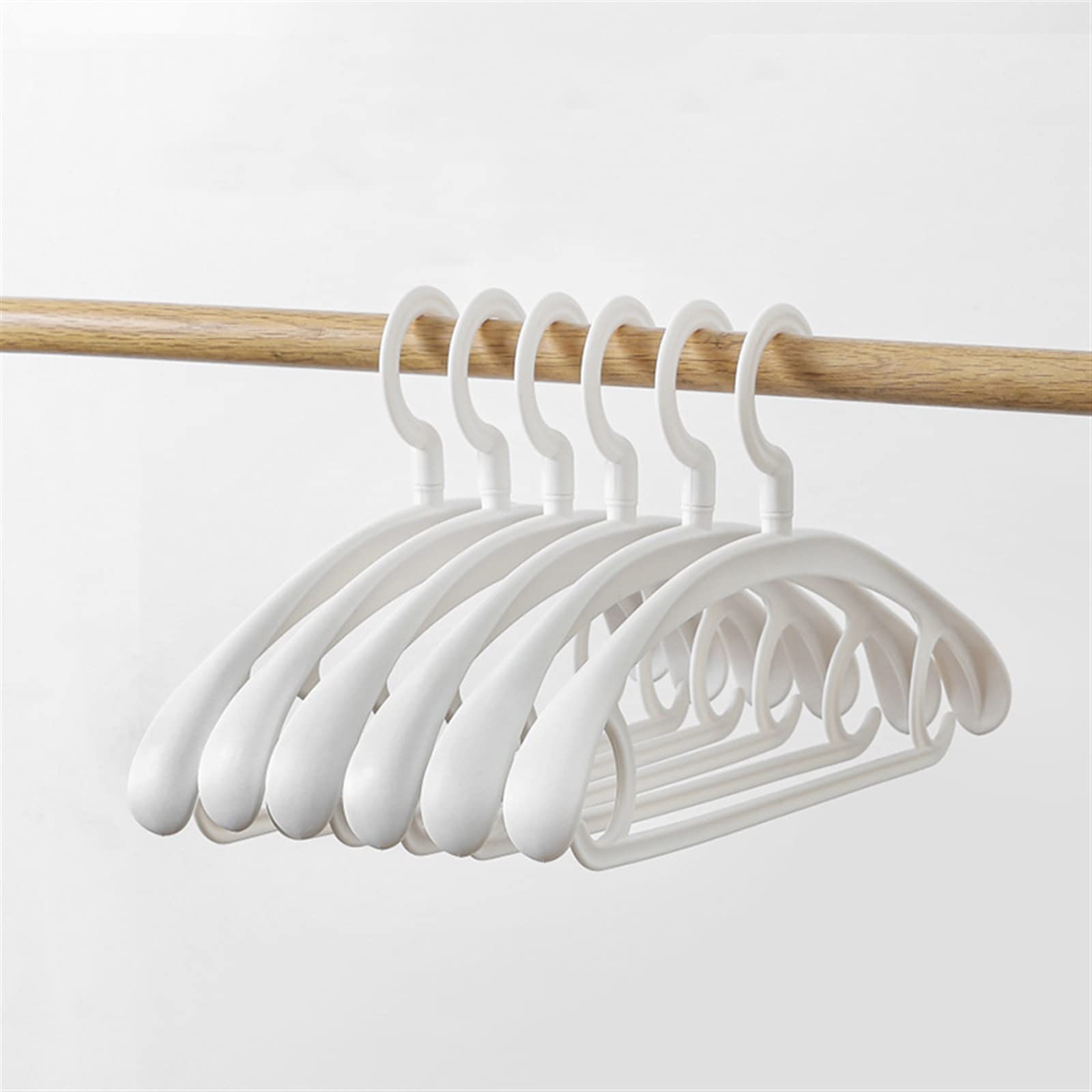 NGDFGR 5/10Pcs Hangers For Kids Clothes Drying Rack Seamless Children Adult Coat Rack Wide Side Storage Hangers Closet Organizer Hanger Skirt Hangers (B 5Pcs),B-5PCS