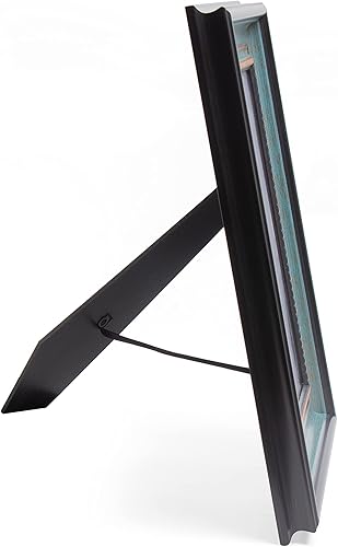 Miniatura 7 de Beyond Your Thoughts Portarretratos de 8 x 10 pulgadas, 1 paquete antiguo con mate para plástico de color azul pavo real de 5 x 7, vertical u