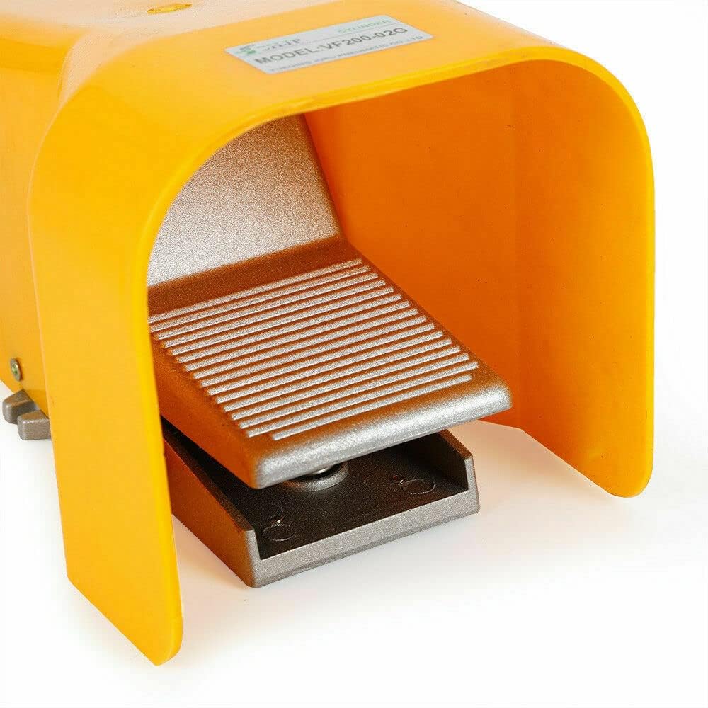 Válvula neumática de pie G1/4" pedal de aire comprimido 3 vías 2 posiciones neumática válvula de aire pedal 0-0,8 MPa