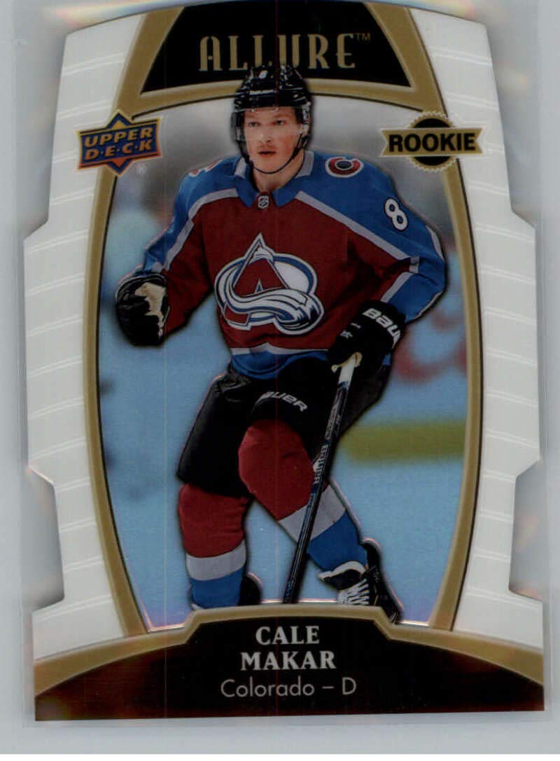 Amazon.com: 2019-20 Upper Deck Allure White Rainbow Hockey #80 Cale Makar  Colorado Avalanche Official NHL Trading Card From the UD Company :  Collectibles & Fine Art