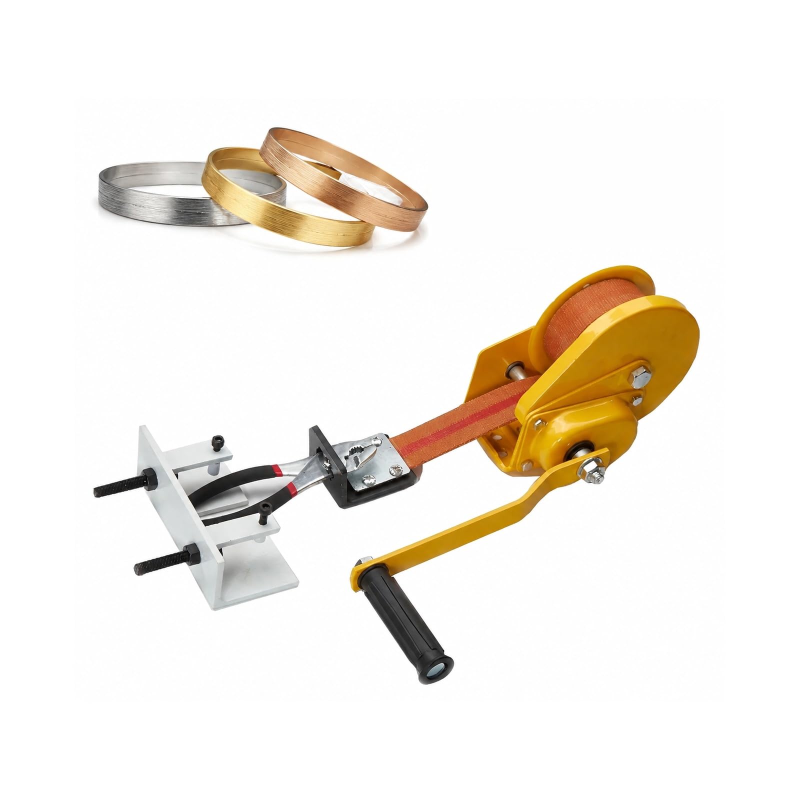 KVTUYC Máquina de trefilado, mesa de trabajo con alicates y soporte | Kit manual de trefilado para la elaboración de pendientes y pulseras con alambres finos y medianos