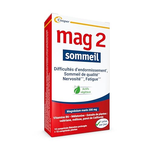 MAG 2 - Sommeil - Magnésium marin 300mg, mélatonine 1,9mg