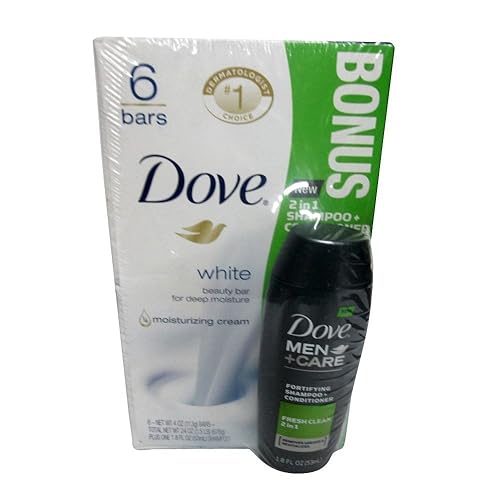 Dove Barra de belleza blanca 4 oz, 6 bar (paquete de 2)