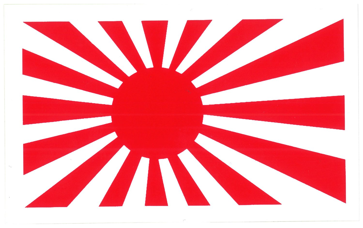Amazon.co.jp: 東洋マーク 国旗ステッカー アサヒ 114×71(mm) 373