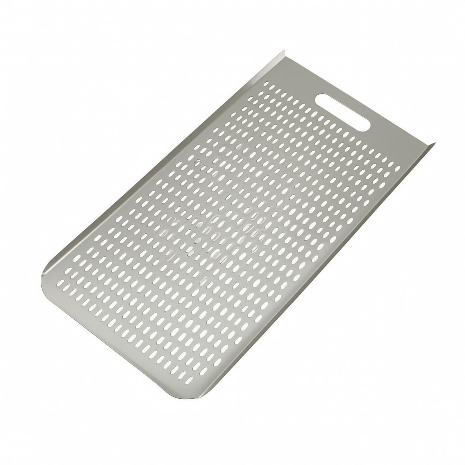 Stabil Pizzaschieber ohne Stiel | Platzsparendes Design, Brotschaufel mit Aufhängeloch, anodisiert, gelochter Pizzaschieber, für Pizzaofen, Heimbacker, 70x35cm