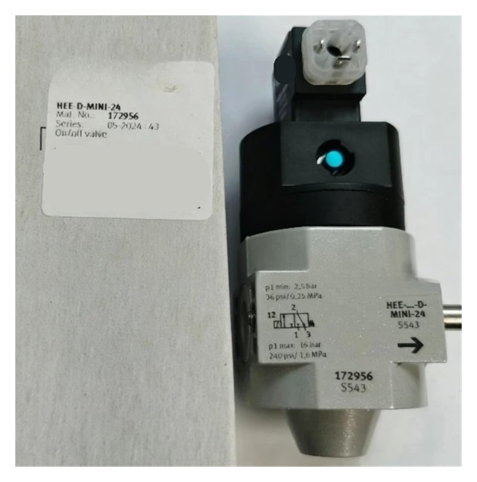 CJKXPZMH 1pcs 172956 HEE-D-MINI-24 172959 HEE-D-MIDI-24 172962 HEE-D-MAXI-24 Air Source Switching Valve(172956 HEE-D-MINI-24)