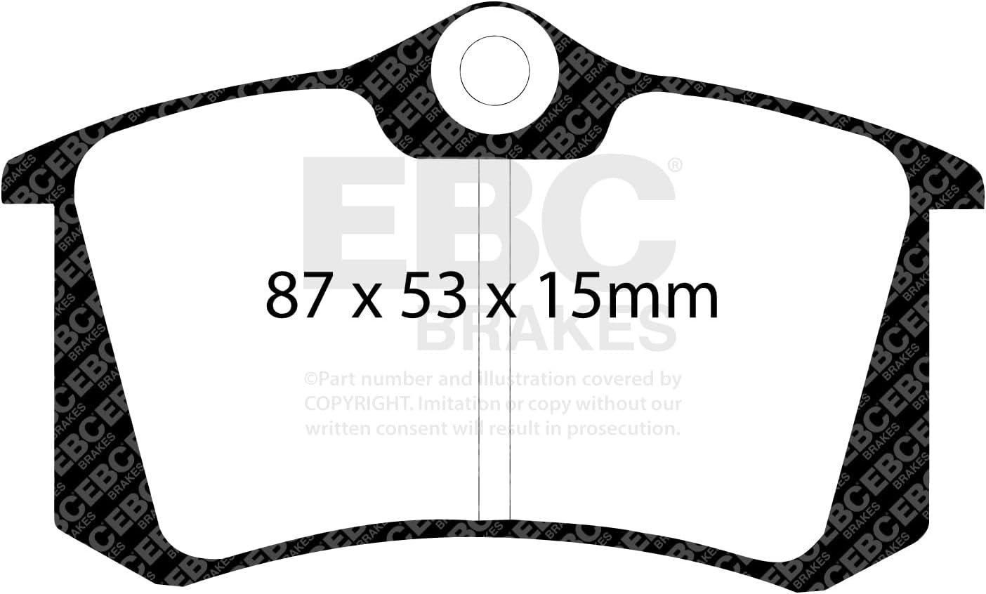 EBC Brakes UD340 Ultimax OEM Replacement Brake Pad