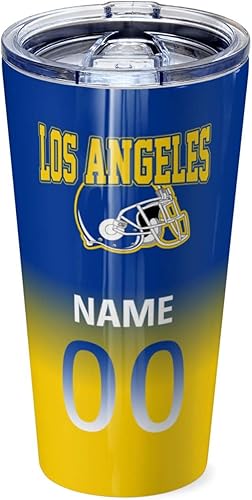 Miniatura 49 de OAOANS Taza de café de acero inoxidable personalizada con tapa sellada, regalo de ventilador aislado mantiene las bebidas frías y calientes. Diseño