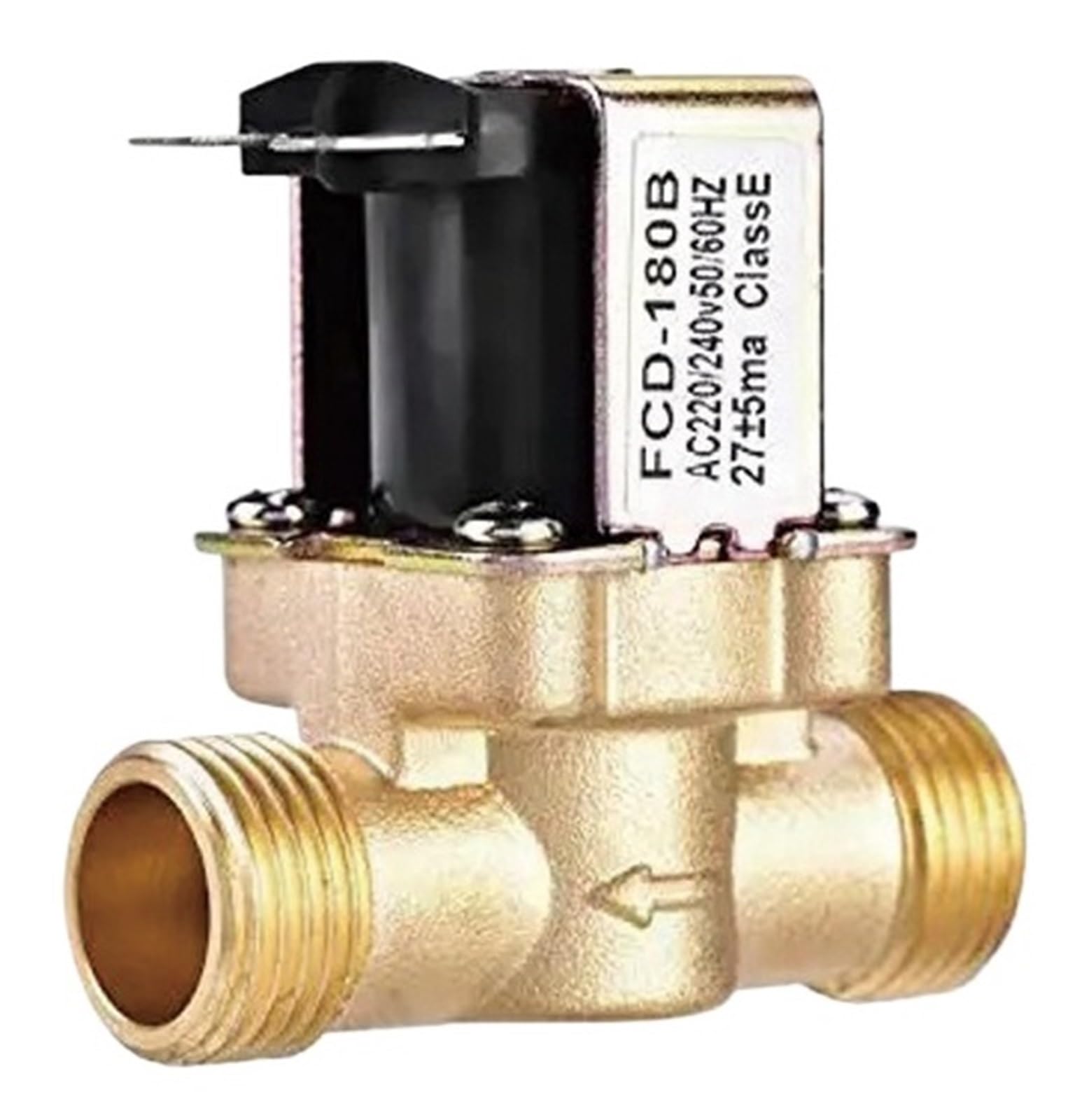 Électrovanne électrique en laiton robuste G1/2'' 12V haute précision
