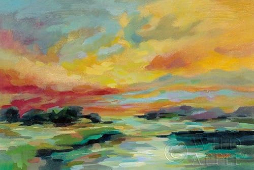 Posterazzi PDX56258SMALL - Póster de Silvia Vassileva con diseño de atardecer de julio, 24 x 18, multicolor