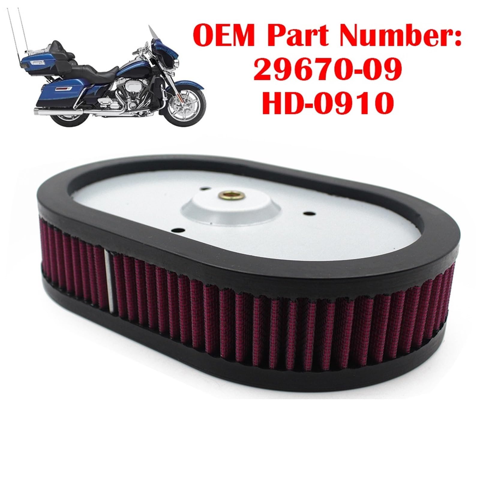 Para Electra Glide para Road Glide Road King CVO Classic HD-0910 filtro aire motor motocicleta Filtro de aceite Filtro de aceite Oil