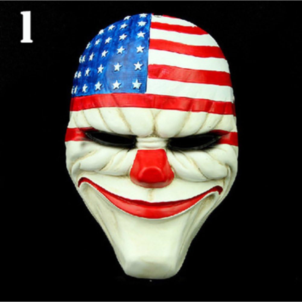 WFENGT 1 pc Game PAYDAY2 Dallas/Wolf/Chains/Houston Mask PVC the latest Payday2 theme Special mask Party trendy decoration creative mask