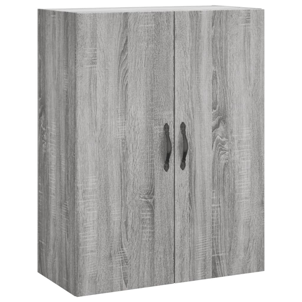 Accueil-Armoires et rangement, buffets et buffets, haut-board gris Sonoma 69,5 x 34 x 180 cm en bois d'ingénierie