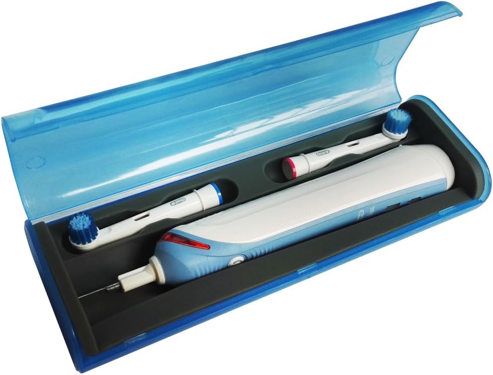 FitSand Hard Case Compatible for Oral-B Pro 1000 2000 3000 4000 Power Rechargeable Electric Toothbrush Travel Zipper Carry EVA Hard Box