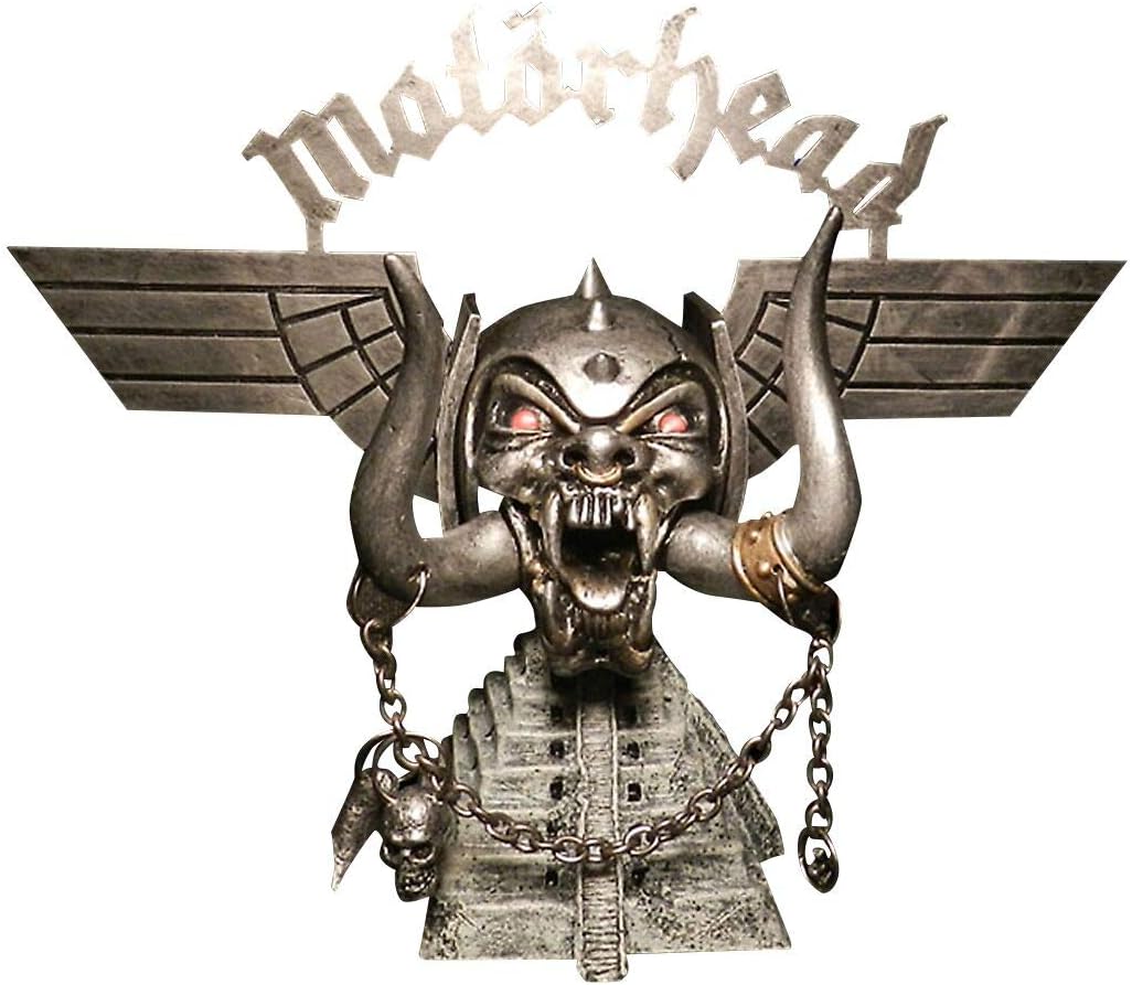 Motorhead Lemmy Kilmister Warpig Logo Tusk Skull Pyramid Statue Deluxe Heavy Metal Rock Collectible
