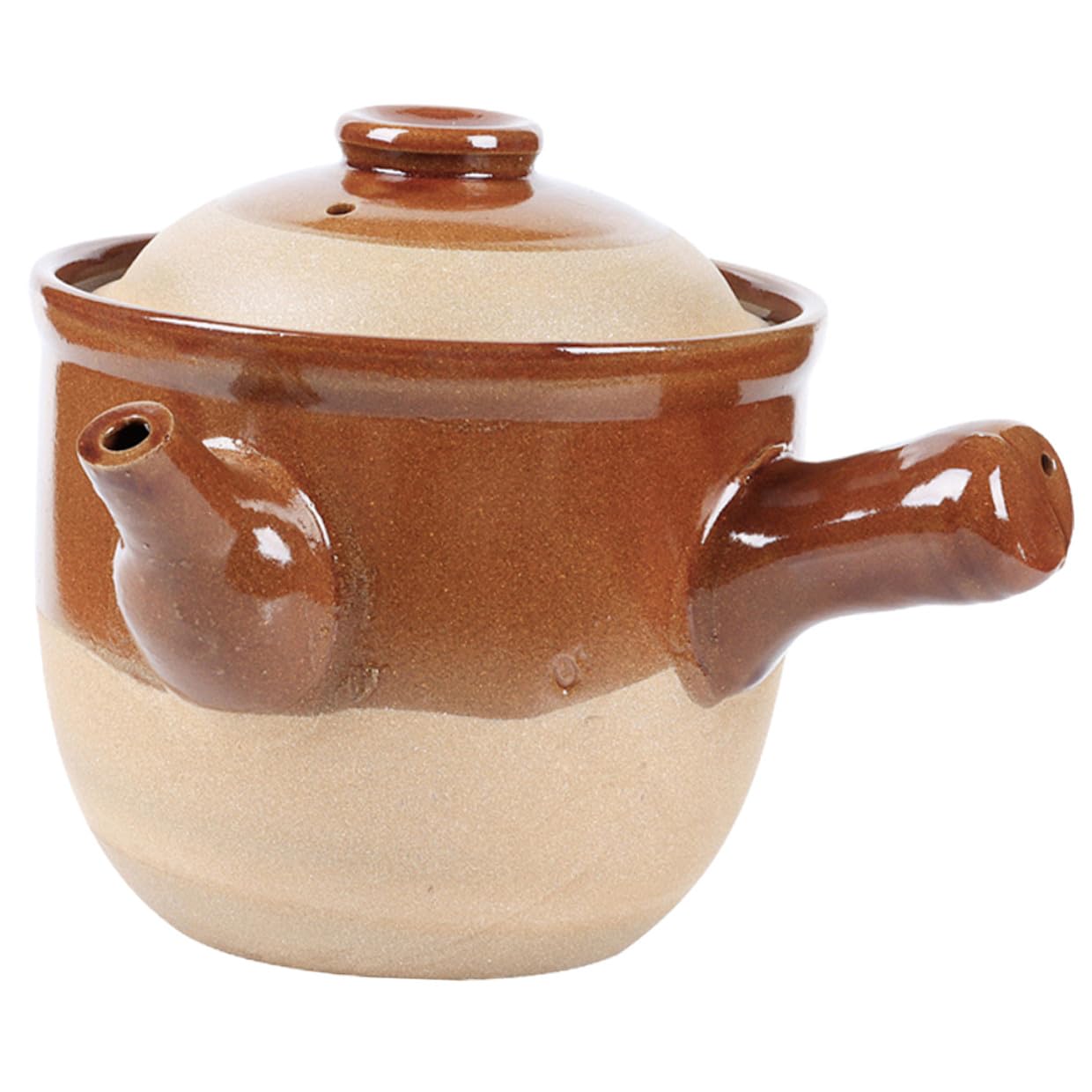 Pot de Cuisson en Argile de Poterie 1, 5 L pour Tisane et Mijotage
