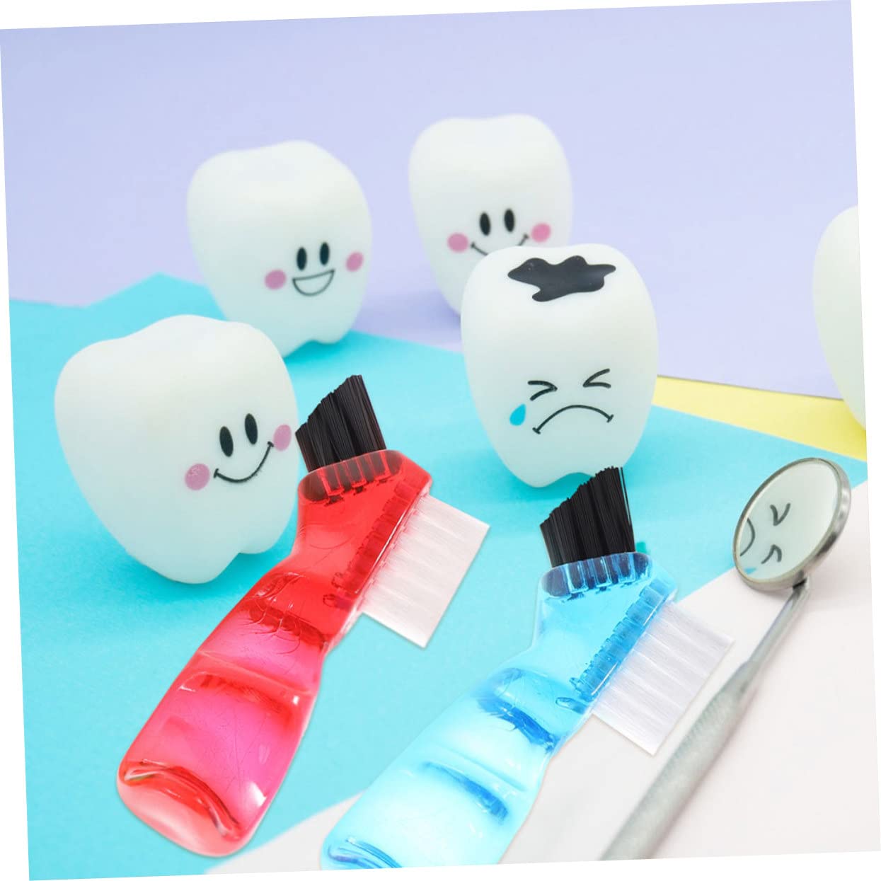 minkissy 5 Set Di Spazzolini Da Denti Mini Spazzolini Da Viaggio Per La Orale A Casa 3 Pezzi * 5