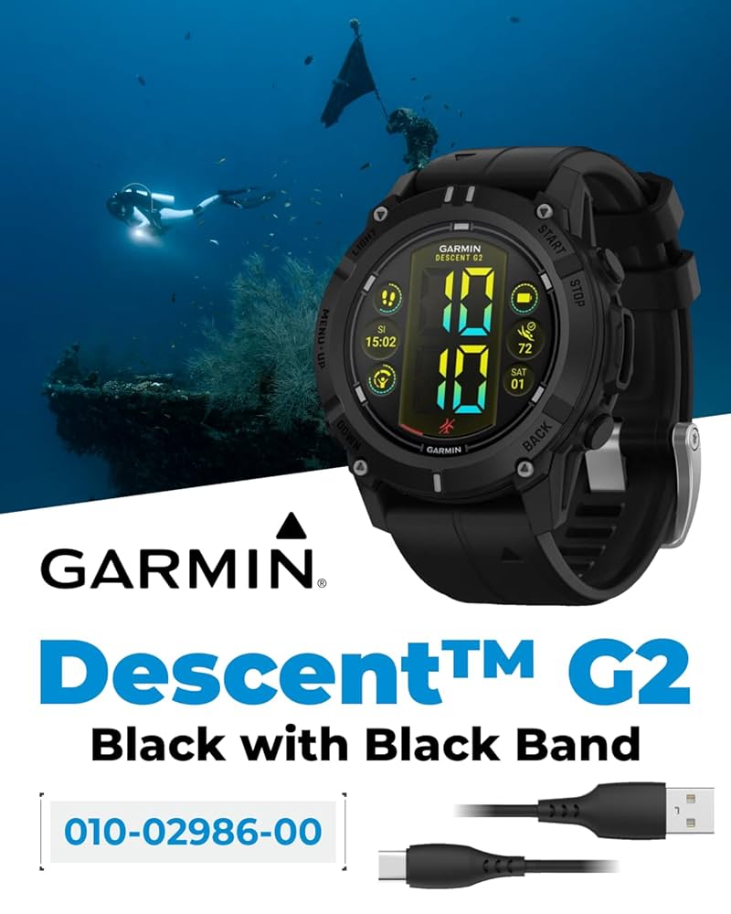 【新品未使用】GARMIN DESCENT G2 ブラック Amazon.com: Wearable4U Garmin Descent G2 Watch-Style Dive