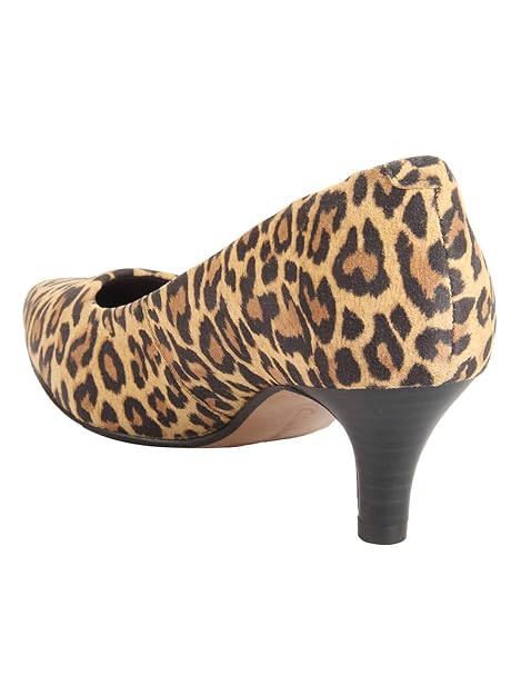 clarks heels leopard print
