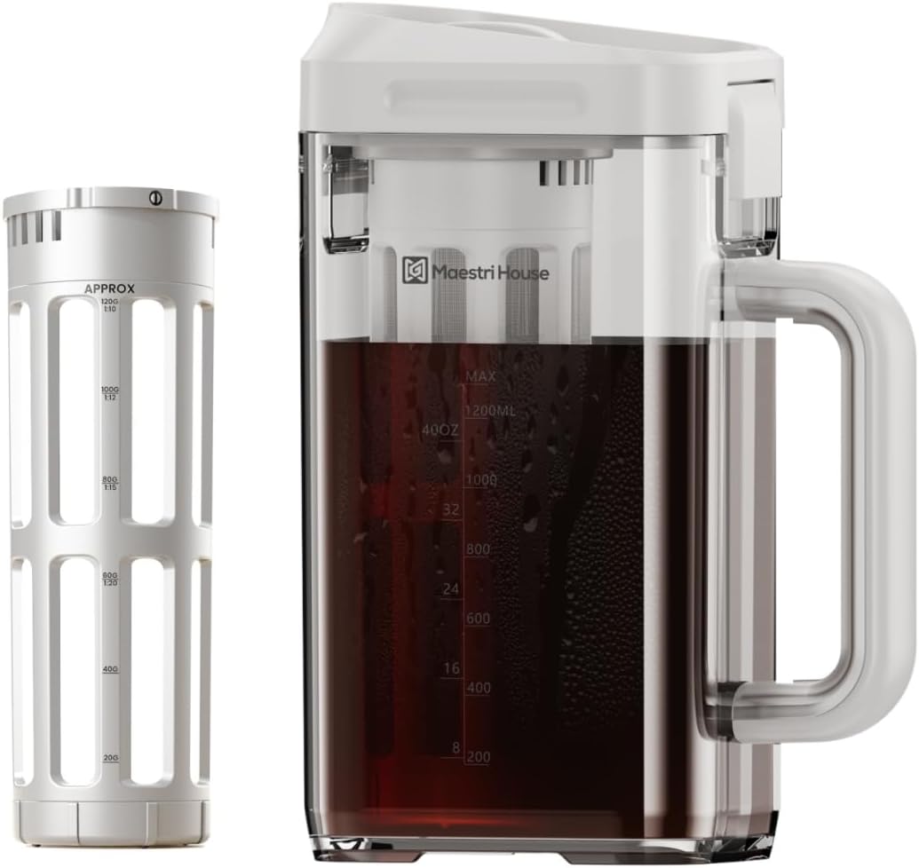 Maestri House Compact Cold Brew Coffee Maker & Extra Replaceable Filter