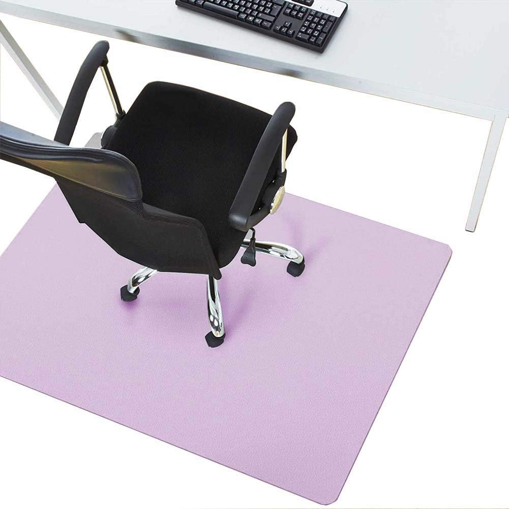 YURRO Extra Large Chair Mat for Wood Floor,Non-Slip Computer Chair Mat for Office Chair/Rolling Chair,Protective Carpet Mat,Anti-Scratch Floor Mat Home Office Desk Pad,Easy Clean, Purple, 31.5x55inch