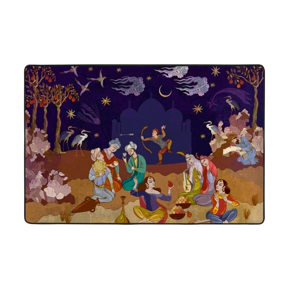 Tapis grand format 203x147 cm doux en velours corail pour sol de salon