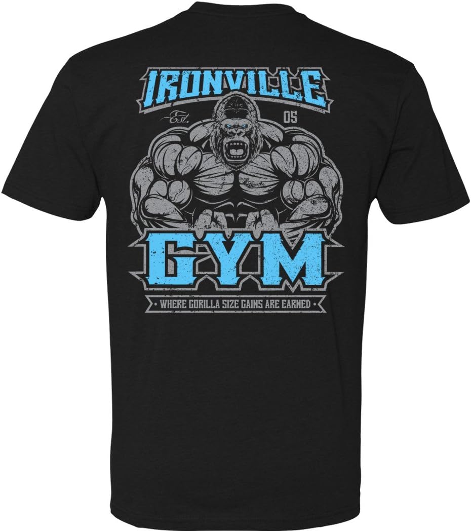 Ironville Clothing CompanyIronville Gym Next Level Gorilla Bodybuilding Soft Blend T-Shirt