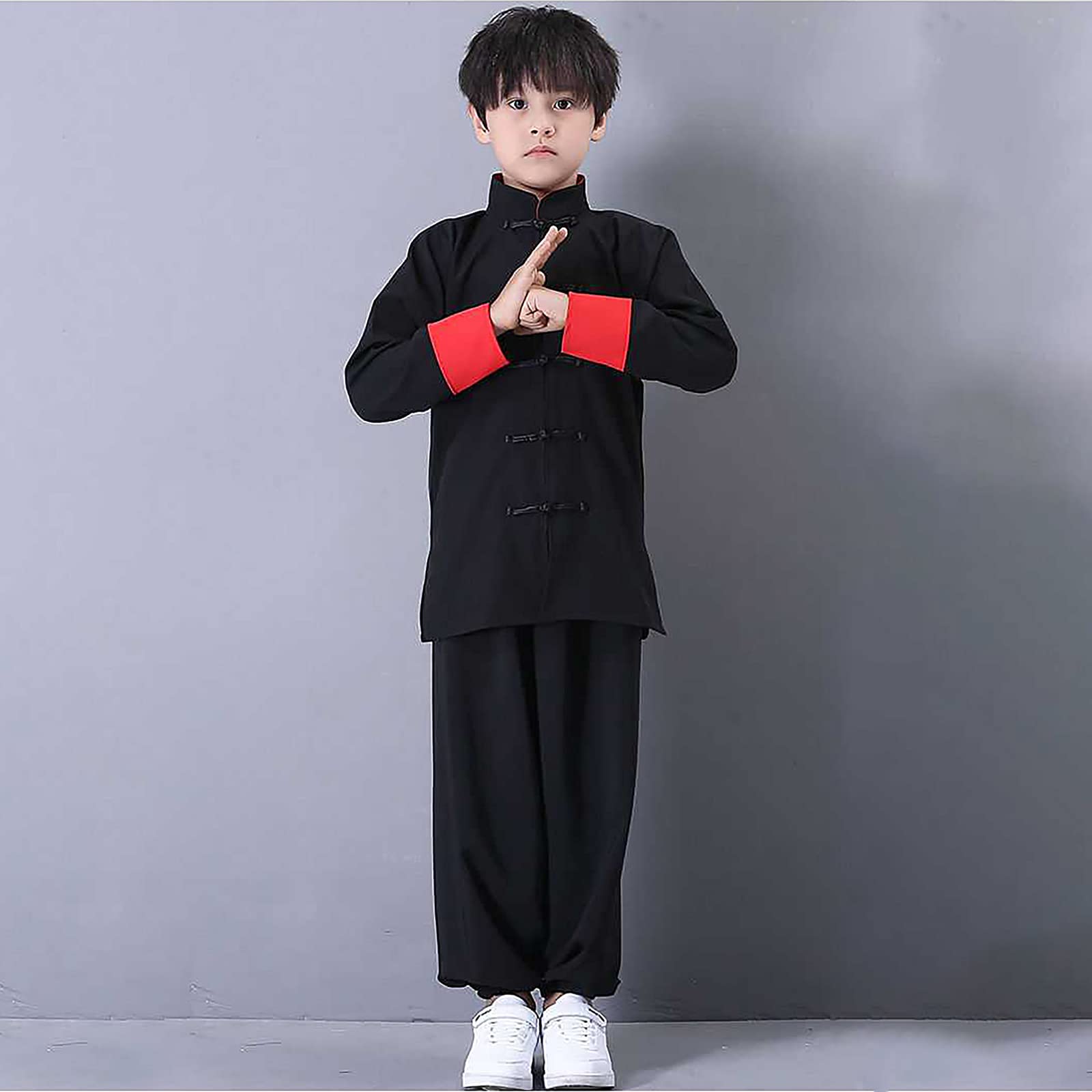 Dzieci chińskie tradycyjne stroje treningowe Kung Fu mundury do medytacji mundury do Tai Chi i medytacji Tai Chi jednolite, B, 3XL
