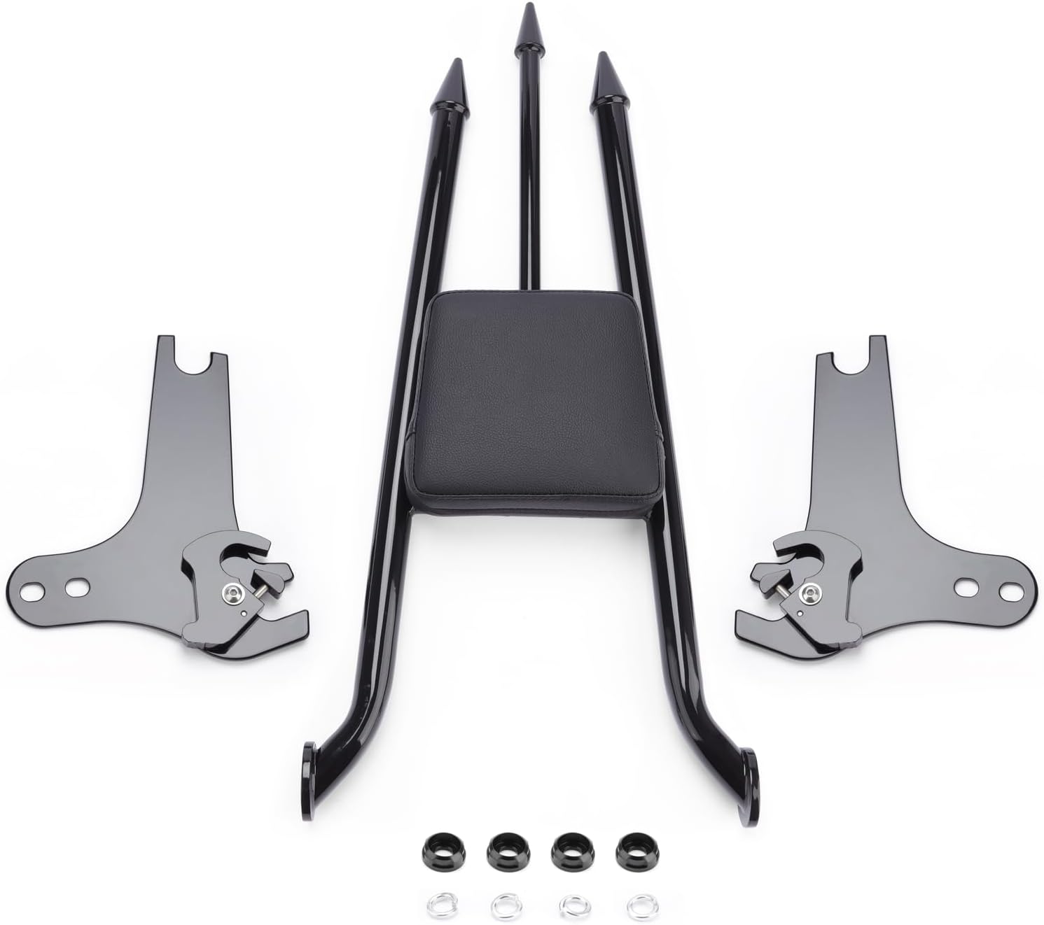 27" Detachable Passenger Backrest Sissy Bar for Harley Davidson Touring 1997-2008 Road King Street Glide Road Glide Electra Glide Models Rear Back Rest (Vivid Black)