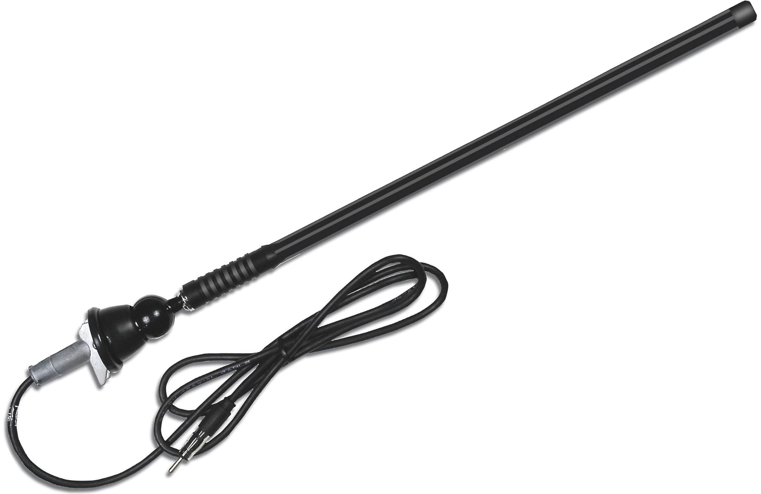 Electronics MANT16B Durable Mast Long Range Marine Antenna Black, 16-Inch
