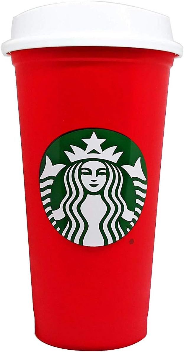 Travel Cup Tumbler Grande Medium Red 16 oz / 473 ml Reusable
