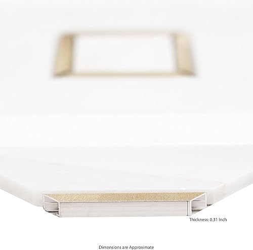 Miniatura 6 de MSI Verona - Patrón dorado x 11.85 pulgadas de pared de mosaico montado en malla de mármol, piso, placa de pared de cocina y azulejos geométricos,