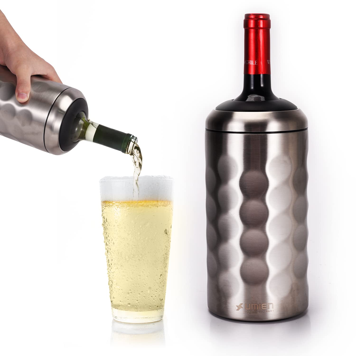 Buy UMIEN Premium Wine Bottle Chiller Double Walled, Vacuum Insulated
