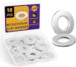 808PCS 304 Stainless Steel Flat Washers Assortment Kit, Metric M2 M2.5 M3 M4 M5 M6 M8 M10 M12 Round Washers for Screws & Bolts, Corrosion Resistant Hardware for DIY, Automotive & Household