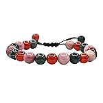 Amazing Gemstone Immunity Manifestation Bracelet - Carnelian Rhodonite Moss Agate Bracelet Set for Men Women Healing Calming Anxiety Stress Relief Gifts Pulseras Para Hombres Mujer Stocking Stuffers