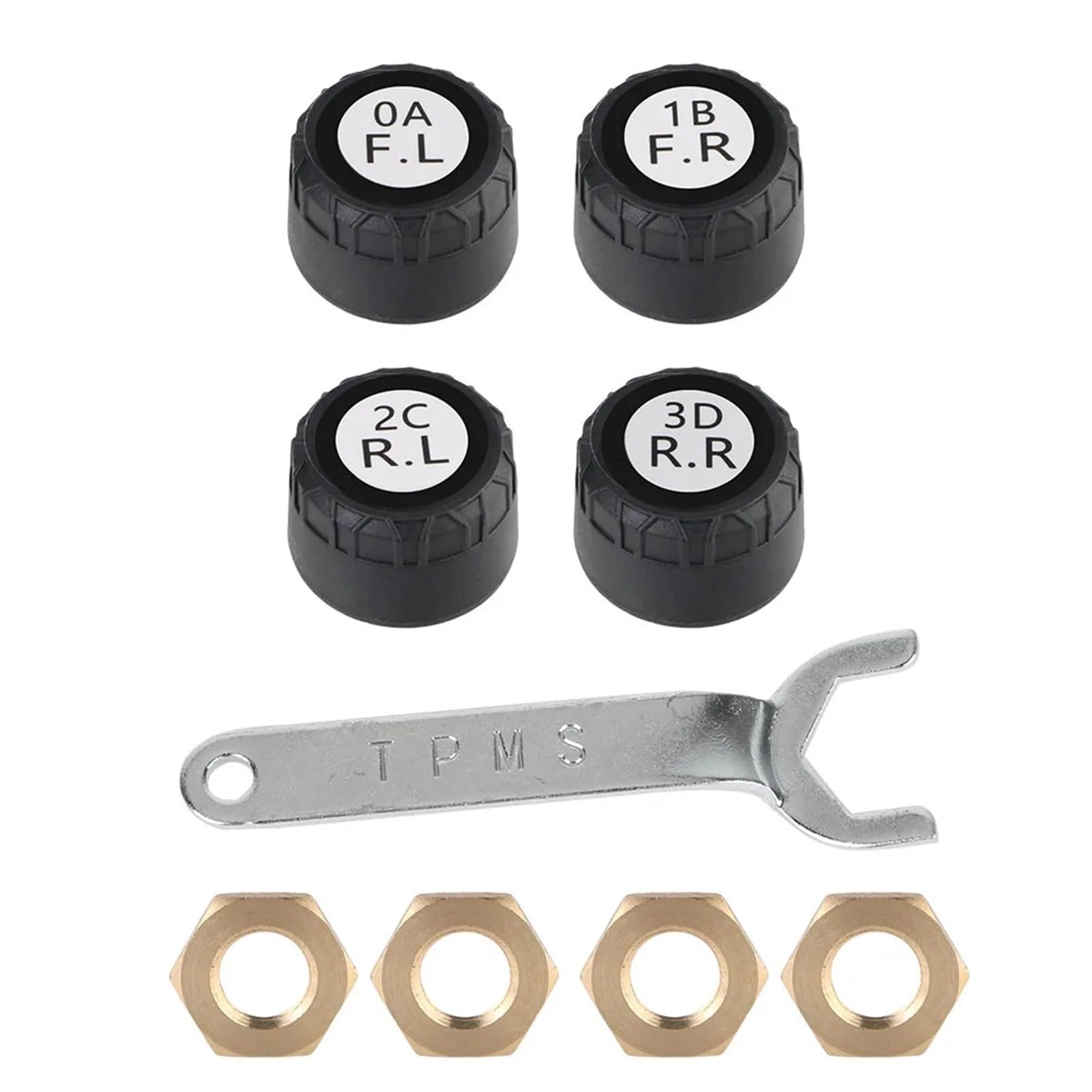 2/4PCS Telefon Wyświetlacz Samochodowy Motocykl Samochód TPMS System Monitorowania Ciśnienia W Oponach Zewnętrzny Alarm Czujniki Ciśnienia W Oponach(4 PCS)