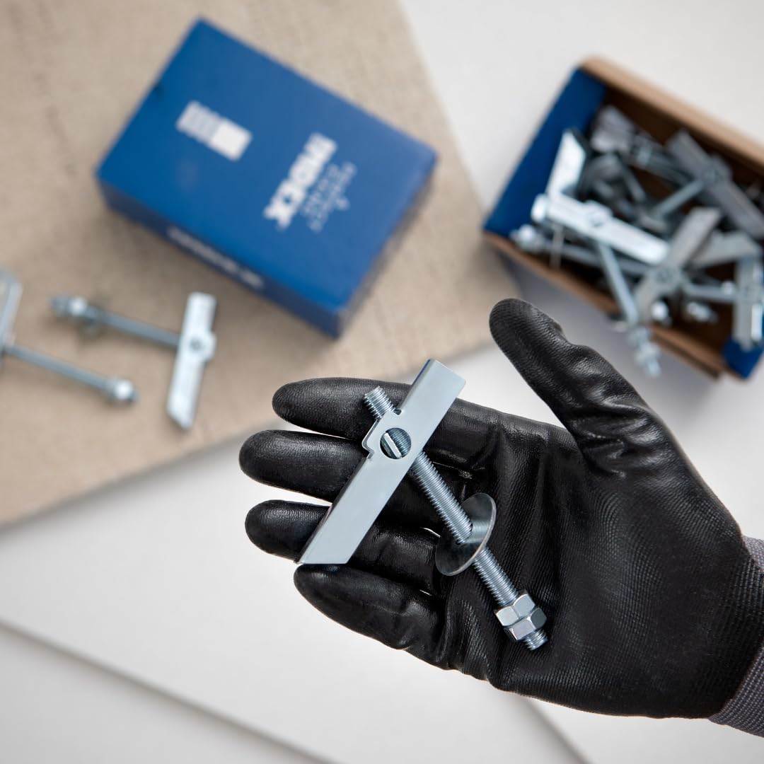 INDEX Fixing Systems CA-BA - Pack de 100 basculantes por gravedad para la fijación de elementos ligeros en falsos techos GRAVITEX (recubrimiento cincado, M8, diámetro de 20 mm)